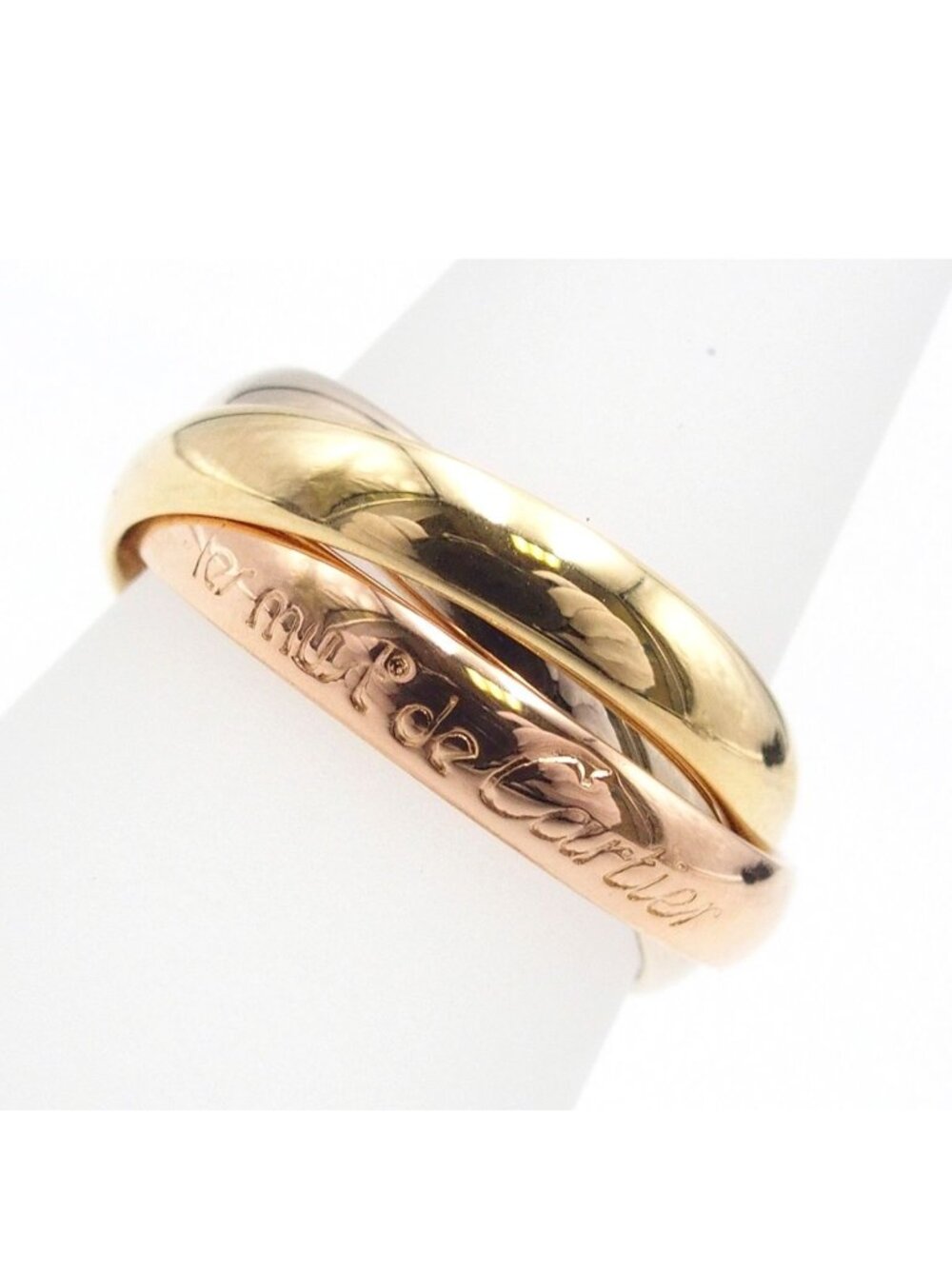 Cartier Trinity MM Three Color Gold 49 Ring